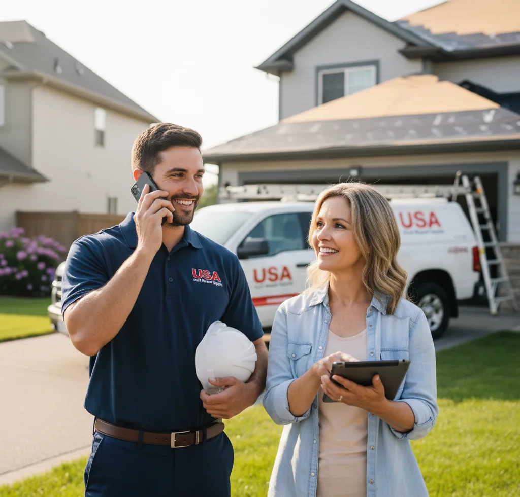 USA Roof Repair Experts customer support in Liberty